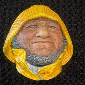 Vintage Bossons Chalkware Head Helmsman Bust Sculpture